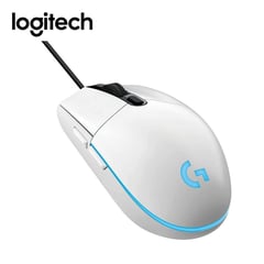 LOGITECH - Mouse G203 Lightsync Optical 8000 DPI RGB Blanco