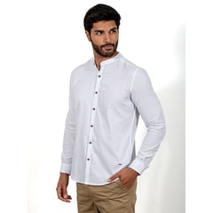 ISAGUE - CAMISA LINO CUELLO NERU MANGA LARGA HOMBRE ISAGUE.