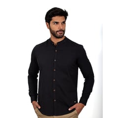 ISAGUE - CAMISA LINO CUELLO NERU MANGA LARGA HOMBRE ISAGUE.