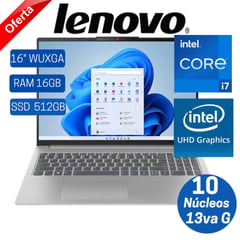 LENOVO - Laptop IdeaPad Slim 5 16IRL8 16" WUXGA, Core i7-13620H, 13va Gen,Ram 16GB,SSD 512GB, Free Dos