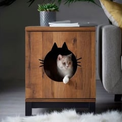 Casa para Gatos - Cat House Caramelo y negro