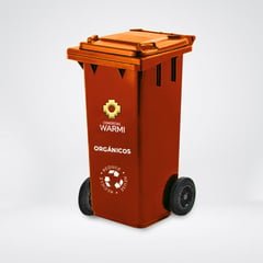 WARMI - Contenedor de Basura 240 Lts. Guinda