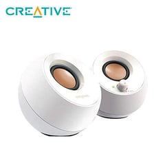 CREATIVE - PARLANTE PEBBLE 2.0 4.4W 3.5MM USB-POWER WHITE