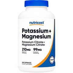 NUTRICOST - Citrato De Magnesio Y Potasio Capsulas Potassium Magnesium