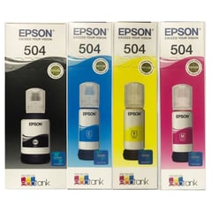 EPSON - Kit de tinta 4 colores t504 para l4150, l4160, l6171 originales