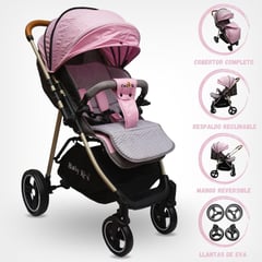 BABY KITS - Coche Cuna para Bebé «THOMMY» Pink