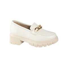 ZAYMA - Mocasines Vestir B-M10 Crema