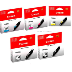 CANON - Pack tinta CLI-151, 5 colores