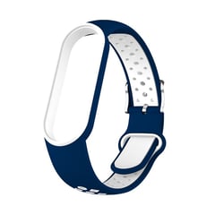 Correa Silicona Xiaomi Mi Band 3 / 4 / Azul / Blanco