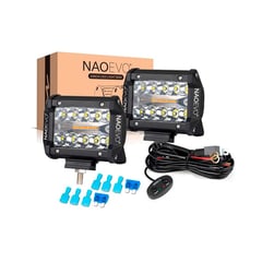 NAOEVO - Kit Barra LED 4 pulgadas Reflector dual