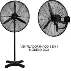 IMACO - Ventilador de pared 26" FS2623 2 en 1 Pared y Pedestal