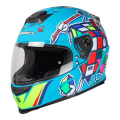 SHAFT - CASCO 502 MASTER AZUL VISOR HUMO L