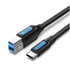 VENTION - Cable USB Tipo B 3.0 - USB-C (1m) MacBook Windows 5gbps