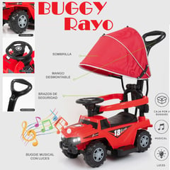 IMPORTADO MC - Buggie Rayo Guiador Musical 3 en 1 con Luces Desmontable-RJ