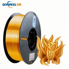 DOWELL - Filamento 3D PLA Sedoso Dorado