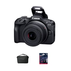 CANON - Camara EOS R100+Lente 18-45mm IS STM (Gratis Estuche+Mem64GB)