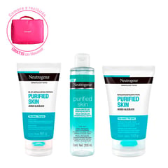 NEUTROGENA - Exfoliante + Limpiador + Agua Micelar