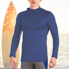 GENERICO - Polo Natacion Azul Caballero Ropa de baño Hombre Surf