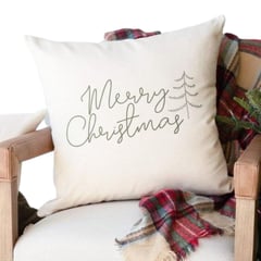 GENERICO - Cojin Minimal Merry Christmas Navidad 45x45 Decoraline Home