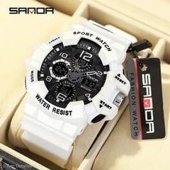 SANDA - Reloj Hombre Deportivo Digital Militar Impermeable Tipo G-Shock