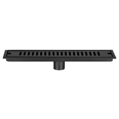 PUREPOWER - Desagüe Ducha Piso Acero Inoxidable 304 Negro Mate 10x 40cm