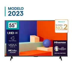 HISENSE - Televisor HISENSE LED 55 UHD 4K Smart Tv 55A6K Modelo 2023