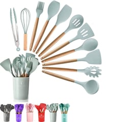 GENERICO - Juego de utensilios de cocina de silicona de 13 piezas
