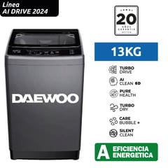 DAEWOO - Lavadora 13KG AI Drive Lavado Inteligente