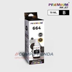 PREMIUM INK JET - TINTA EPSON T664 BK /MA/CY/YE L200 PARA SISTEMA CONTINUO - Black