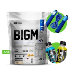 UN - BIGM 5KG PROTEÍNA PARA GANAR MASA MUSCULAR VAINILLA UN+ REGALO