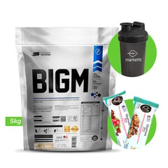 UN - BIGM 5KG PROTEÍNA PARA GANAR MASA MUSCULAR VAINILLA + REGALO