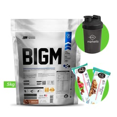 UN - BIGM 5KG PROTEÍNA PARA GANAR MASA MUSCULAR CHOCOLATE + REGALOS