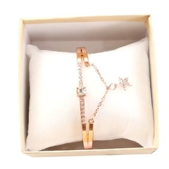 VATYERTY - Mujer romántica cielo estrellado pulsera reloj de cuero de diseñador del rhinestone