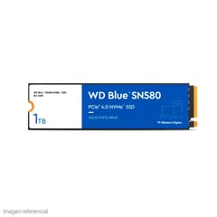 WESTERN DIGITAL - Disco SSD WD Blue SN580 1TB M.2 2280, PCIe Gen 4.0 x4