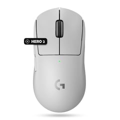 LOGITECH - Mouse G PRO X SUPERLIGHT 2 LIGHTSPEED 32k DPI HERO 2 Blanco