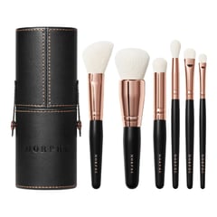 MORPHE - Rosé Away Juego De Brochas De Viaje Para Rostro Y Ojos De 6 Piezas