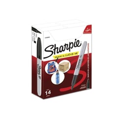 SHARPIE - Punta Fina Negro Caja x14