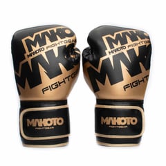 MAKOTO - GUANTES DE BOXEO M1 NEGRO DORADO 14OZ