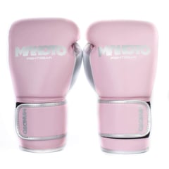 MAKOTO - GUANTES DE BOXEO BASIC ROSADO PLATA 12OZ