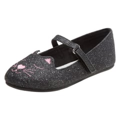 AE - Zapatos Planos CAT FLAT Para Niñas Pequeñas 189334 Negro