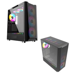 TEROS - Case Gamer TE1160N Mid Tower Negro USB 30 USB 20 Audio