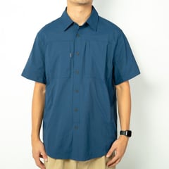 GREEN HANSHENG - Camisa de Campo Manga Corta Hombre GreenHansheng 482M4206 Azul.