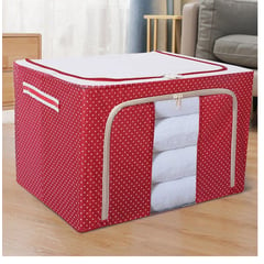 OEM - Caja de Almacenamiento Multifuncional Plegable 66 Litros - Rojo