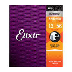 ELIXIR - Cuerdas para guitarra Acustica 11102 Medium