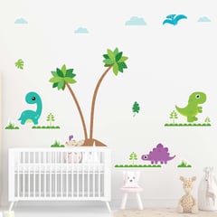GENERICO - Vinilo Infantil Dinosaurio bebe decoracion Adhesivo para niños