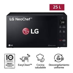 LG - Horno Microondas NeoChef 25 L Negro MS2536DIR