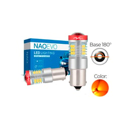 NAOEVO - Led Señal N5 P21W 1156 BA15S Luz Ámbar 1.500LM