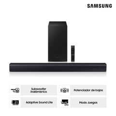 SAMSUNG - Soundbar 300W inalámbrico Bluetooth 2.1 CH HW-C450- Negro