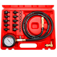 GENERICO - KIT MEDIDOR DE PRESIÓN DE ACEITE 13 PCS WORKTOOLS