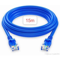 OEM - Cable Internet Red 15m Adaptador Rj45 CAT6 Ethernet UTP LAN Testeado
